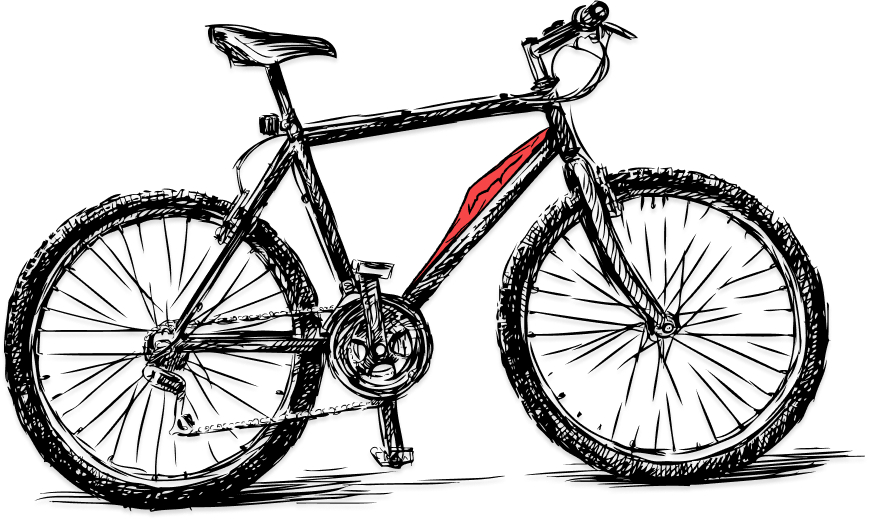 E-Bike Zeichnung