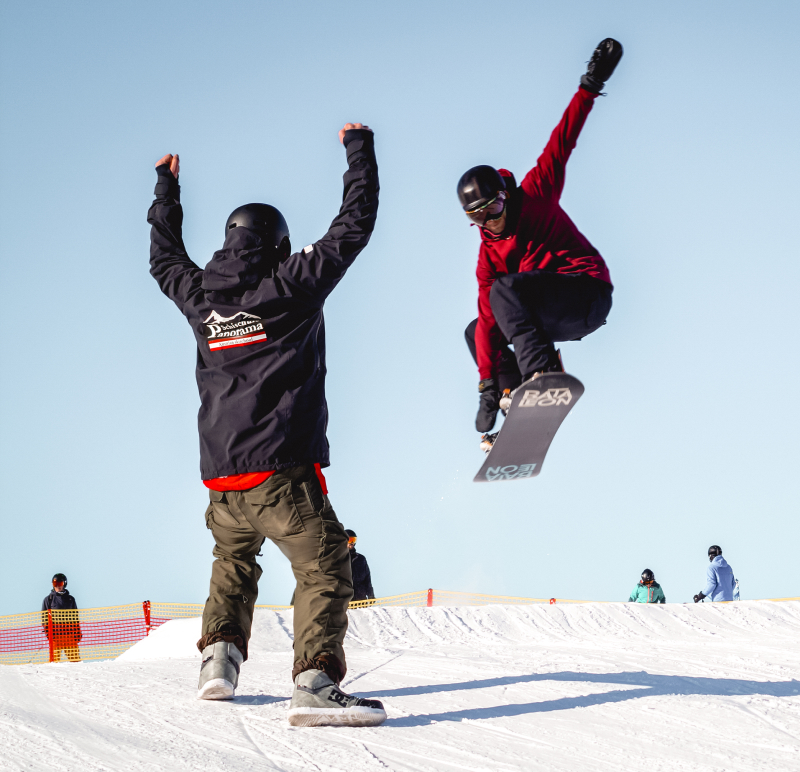 Snowboardkurs in der Snowboardschule Panorama